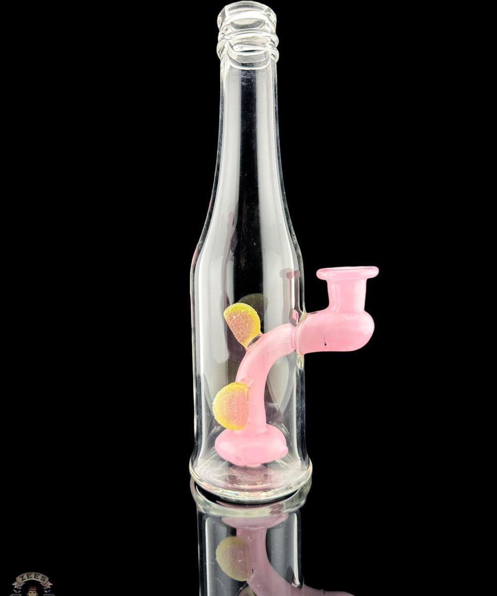 EMPERIAL GLASS: PINK AND SLYME WATERMELON #1 BOTTLE RIG