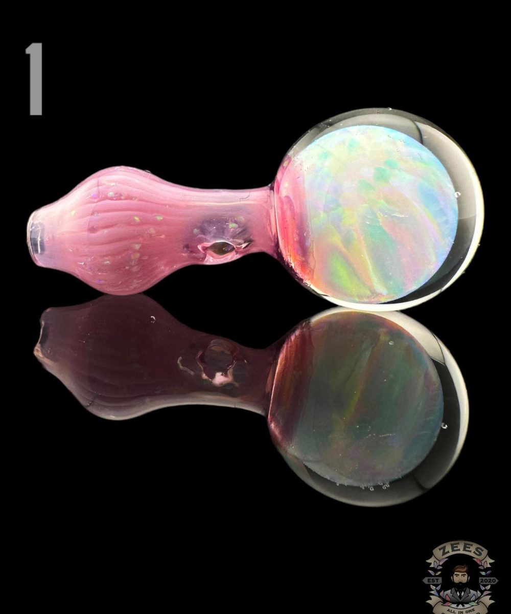 CAPTAIN TOKEZ GLASS: 10MM SPHERE CRUSHED OPAL PUFFCO PEAK PRO BALL CAP