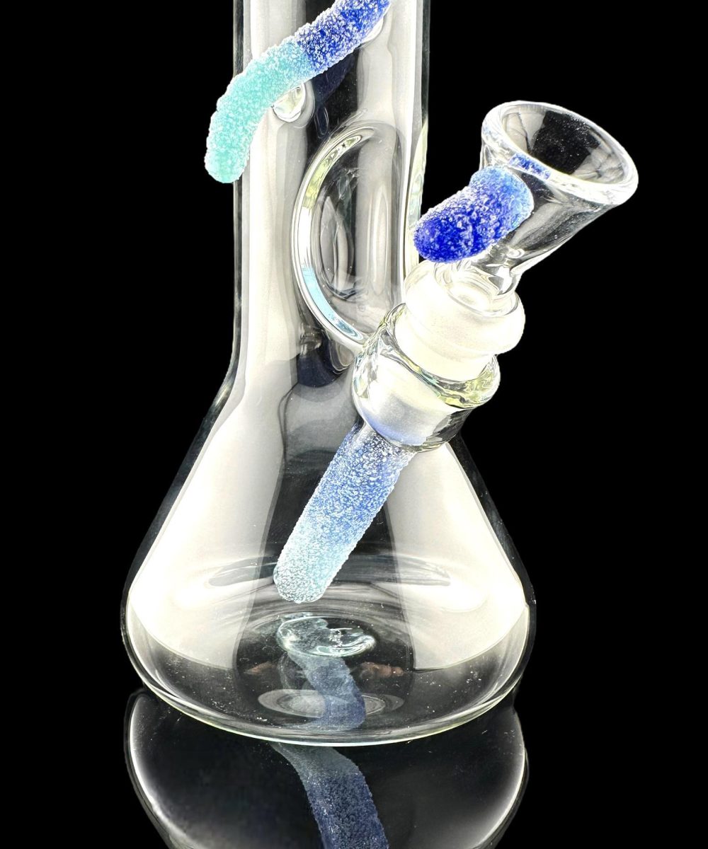 Alternative view of EMPERIAL GLASS: REALLY TEALLY AND BLUE DREAM WORM BEAKER