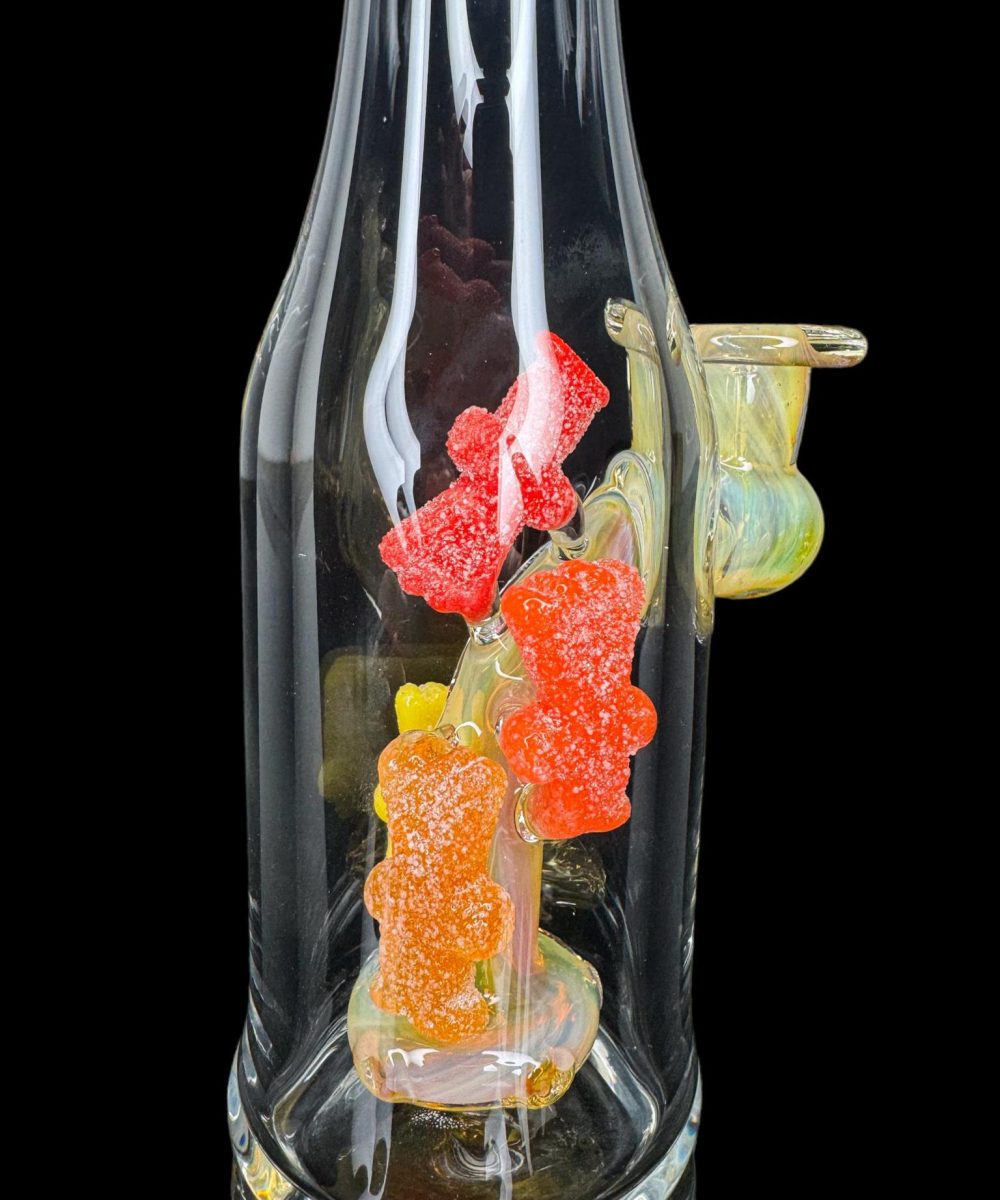 Alternative view of EMPERIAL GLASS: NS YELLOW ASSORTED COLORED GUMMIES BOTTLE RIG