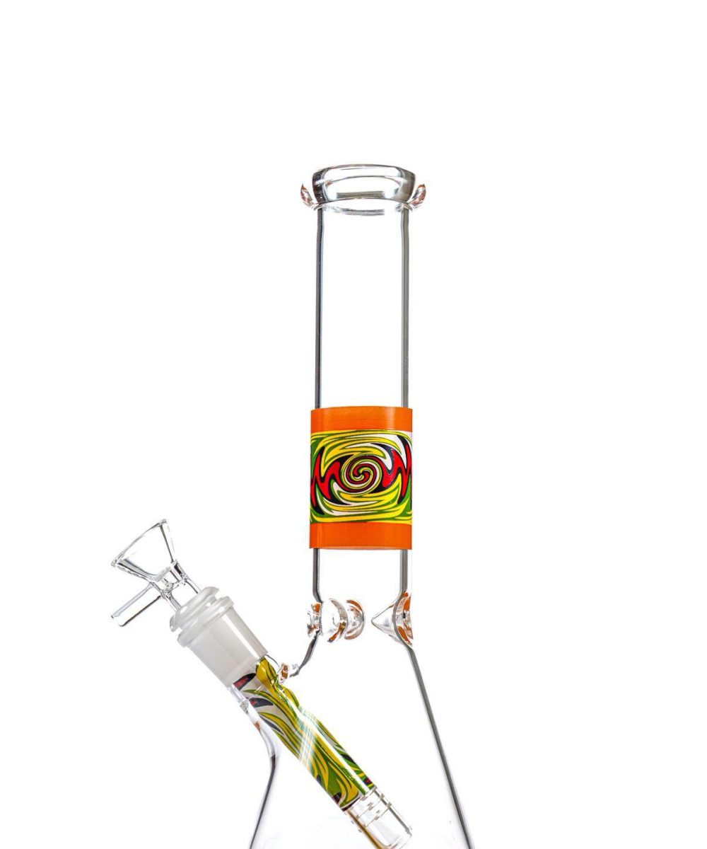 MK100 GLASS: 11" WIG WAG BEAKER