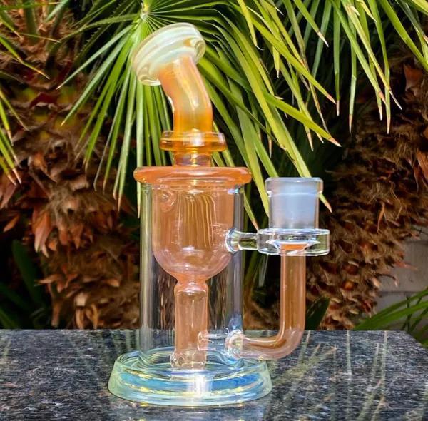 LEISURE GLASS: 8" FUMED INLINE RECYCLER