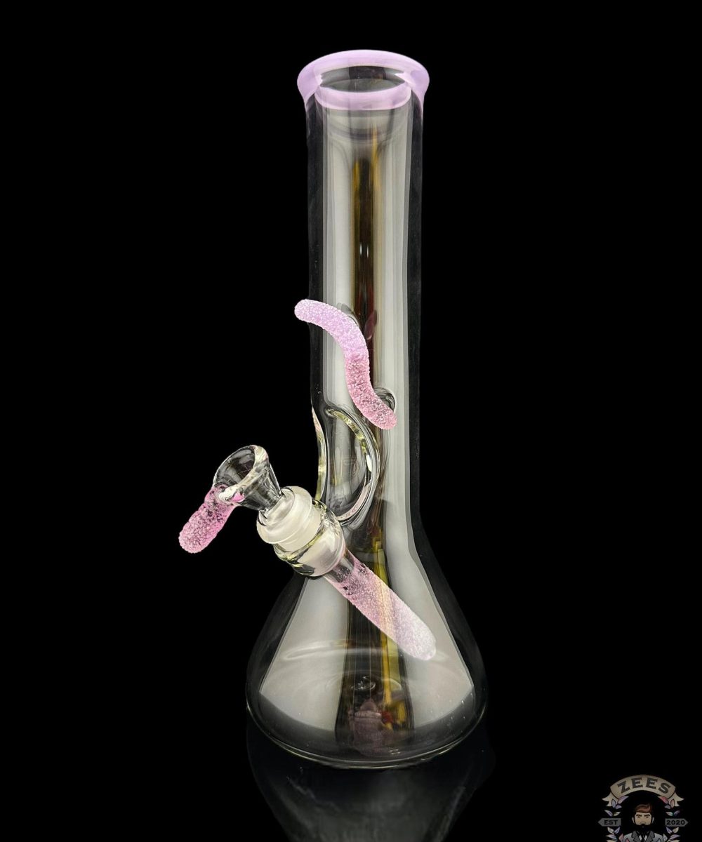 EMPERIAL GLASS: PINK SLYME WORM BEAKER