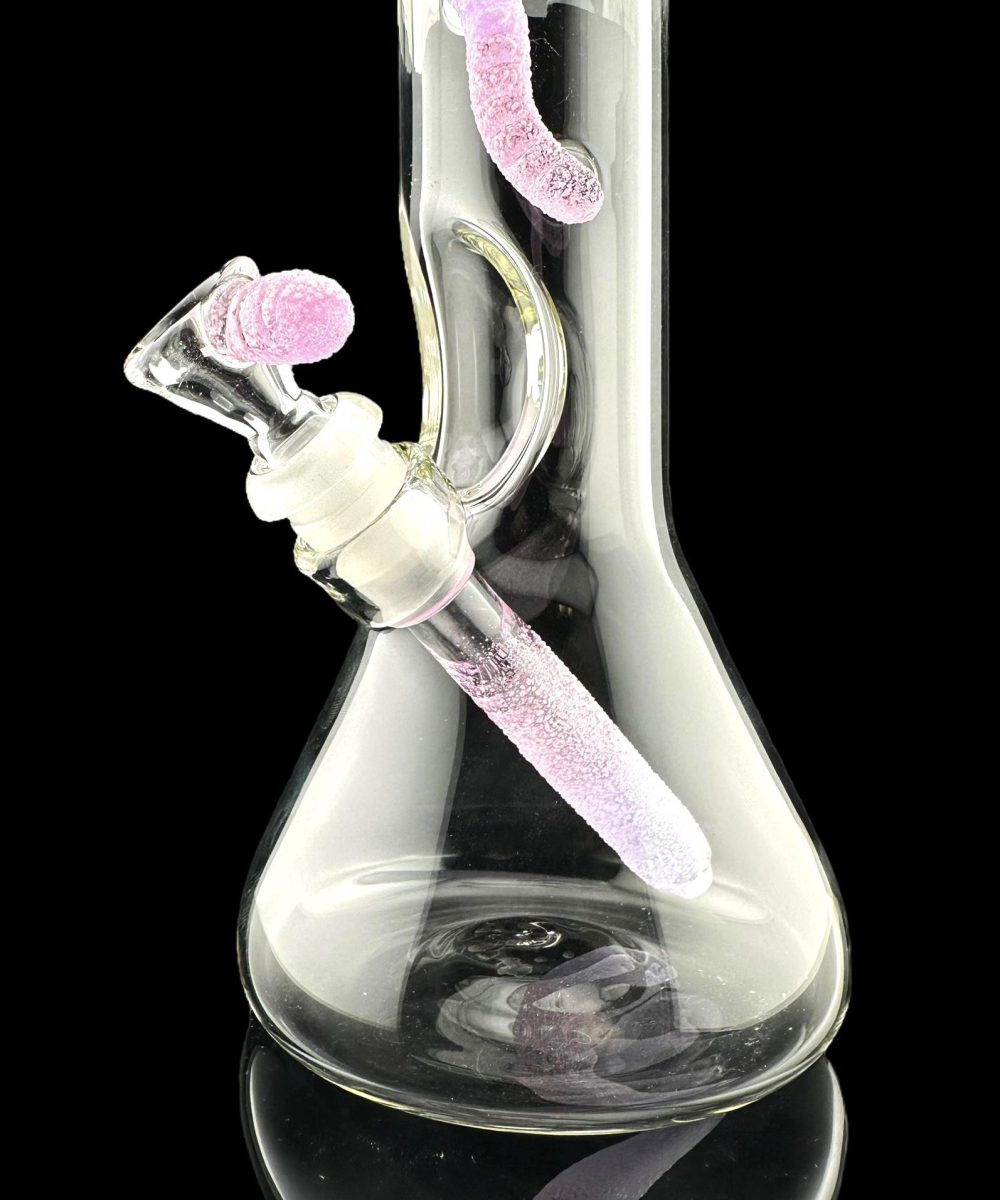 Alternative view of EMPERIAL GLASS: PINK SLYME WORM BEAKER