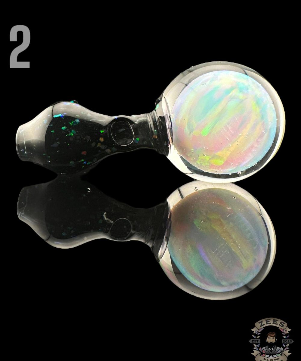 Alternative view of CAPTAIN TOKEZ GLASS: 10MM SPHERE CRUSHED OPAL PUFFCO PEAK PRO BALL CAP