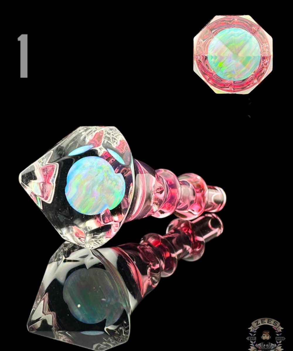 OTW GLASS: 10MM SPHERE FACETED OPAL 3DXL PEAK PRO JOYSTICK CAP