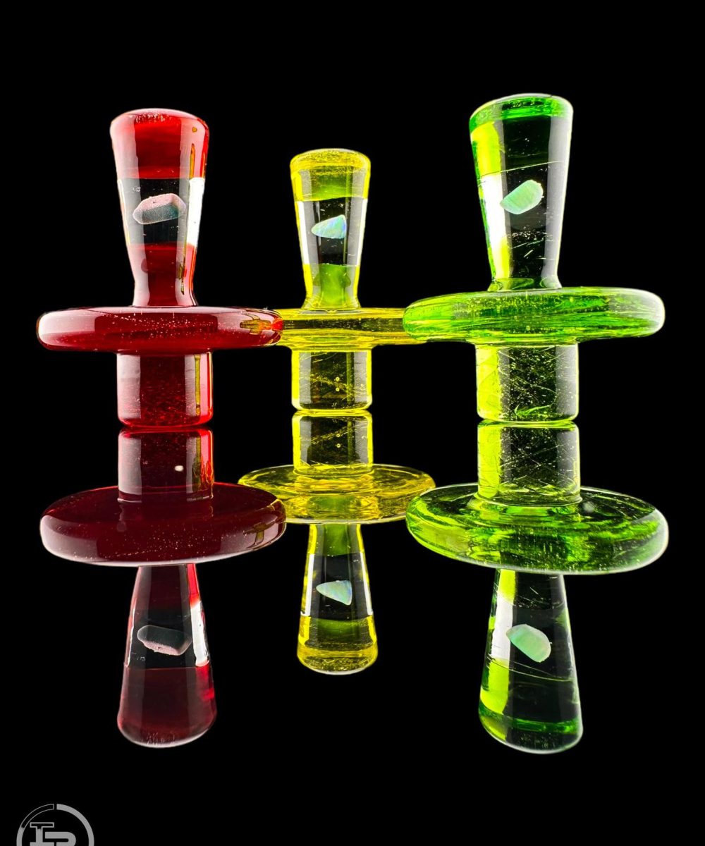 IRIDESCENT GLASS: ENCASED OPAL COLOR SLURPER CAP