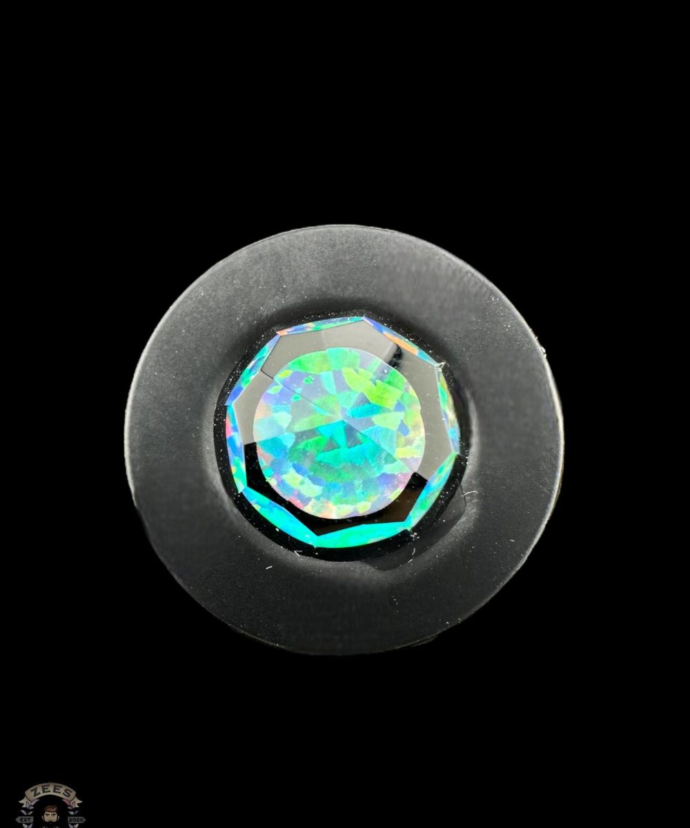Alternative view of SMIR GLASS X MR FACET: FACETED ENCASED OPAL OCULUS PLUG BLACK BOTTOM