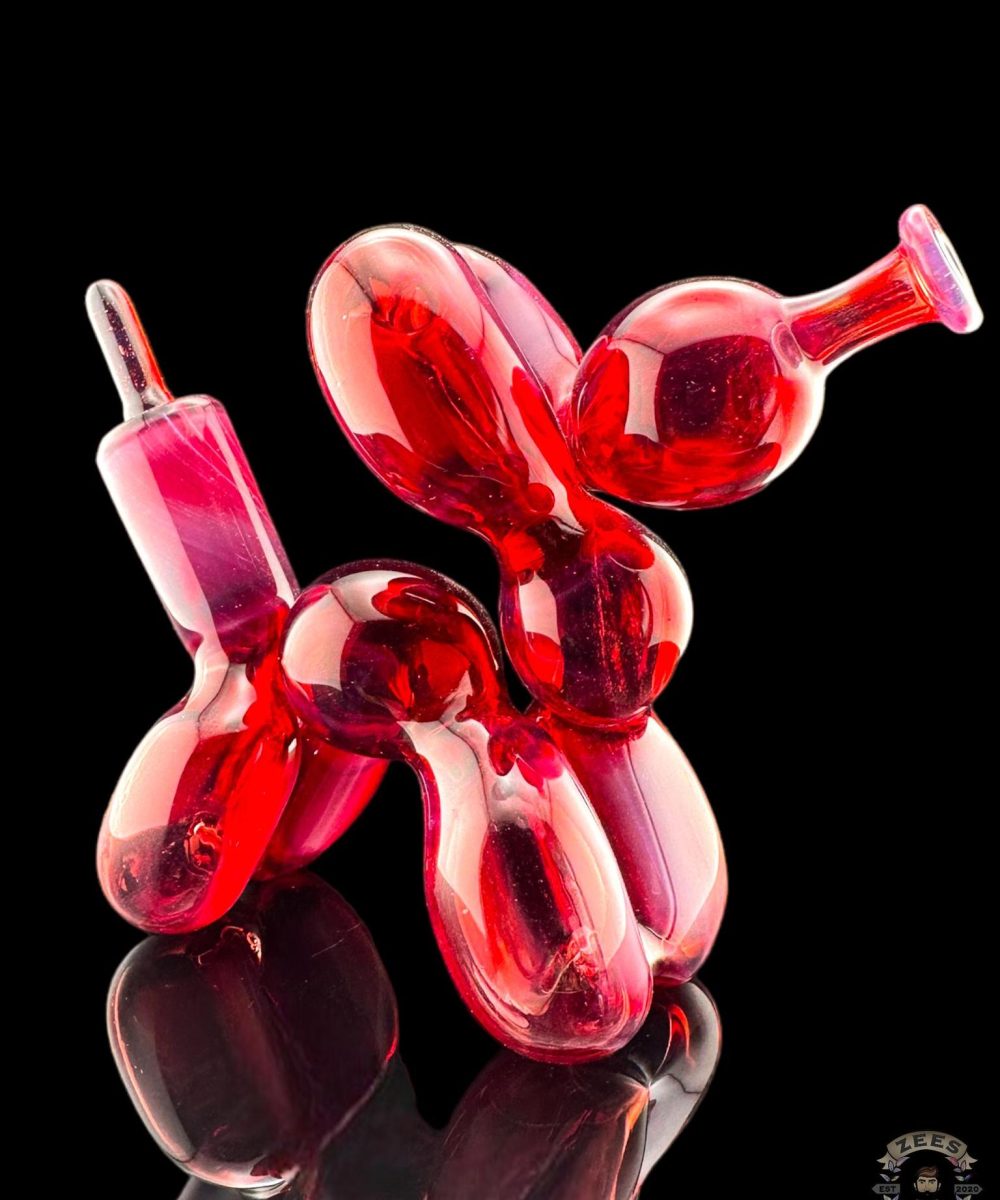 BLITZKRIEGA GLASS: MINI BALLOON DOG RIG TELEMEGENTA