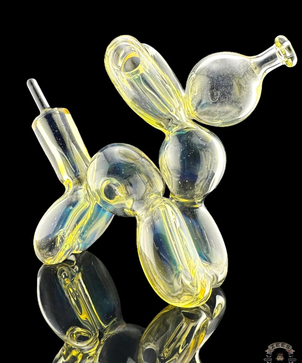 BLITZKRIEGA GLASS: MINI BALLOON DOG RIG NS SILVER FUME