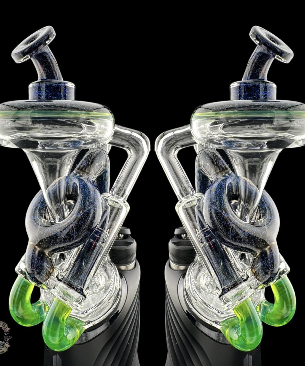 NIB GLASS: DOUBLE PISTON PUFFCO PEAK ATTACHMENT