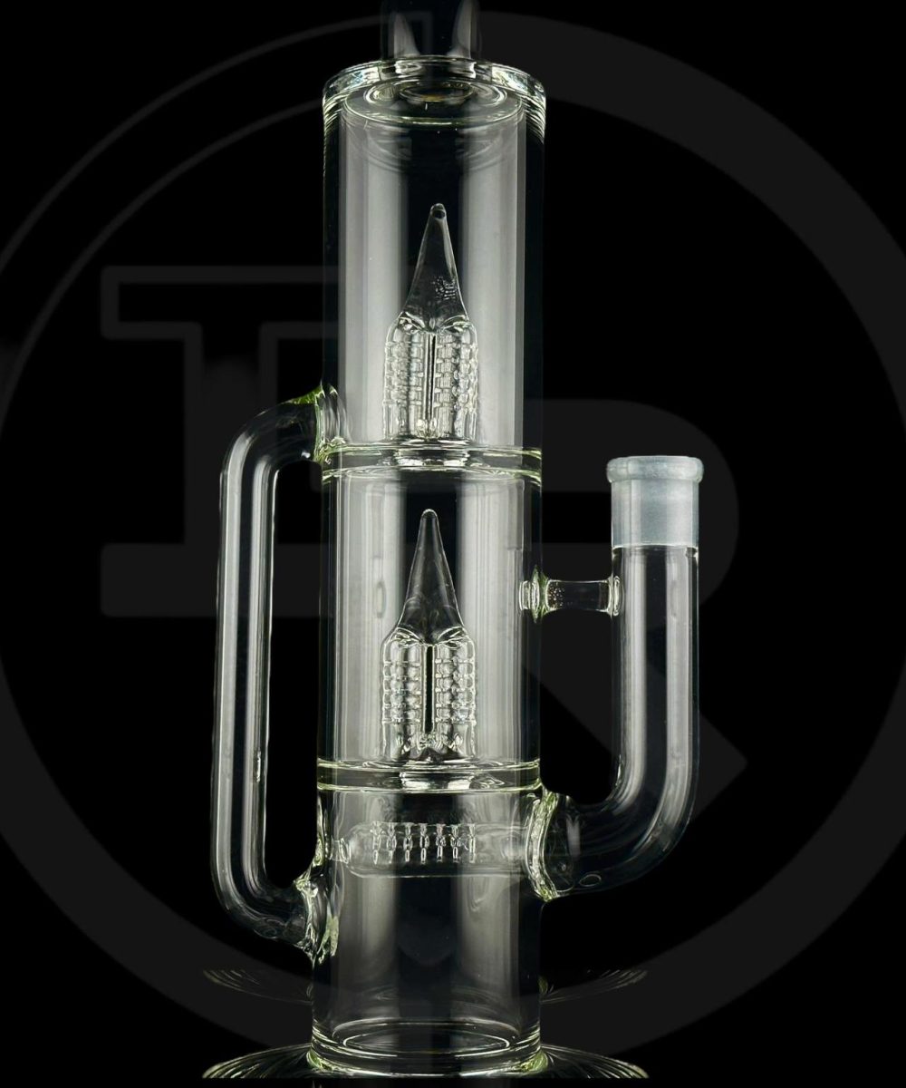 Alternative view of IRIDESCENT GLASS: 16" DOUBLE GRIDDED 5X50 PERC