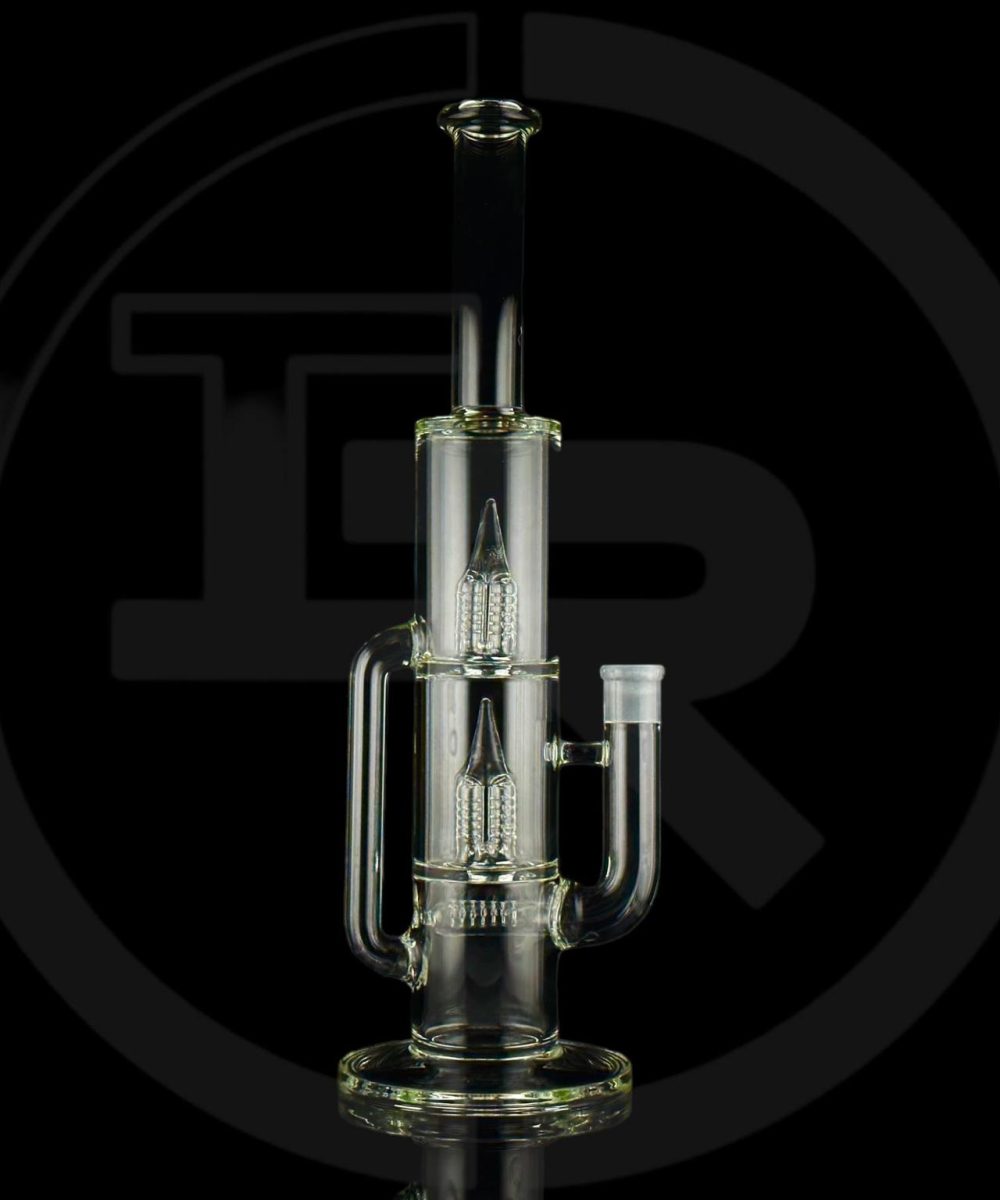 IRIDESCENT GLASS: 16" DOUBLE GRIDDED 5X50 PERC