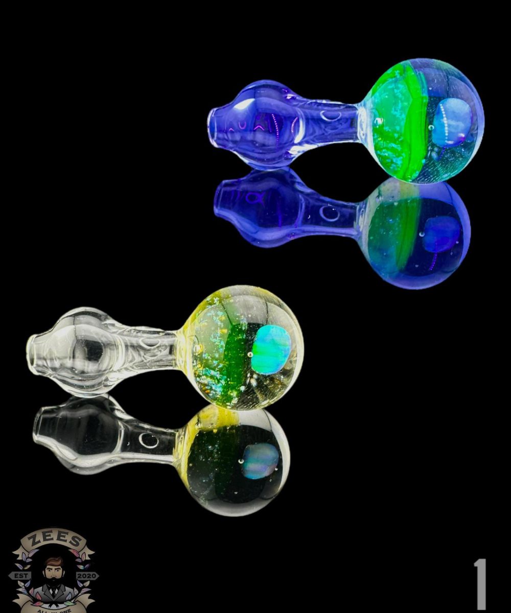 CAPTAIN TOKEZ GLASS: ENCASED OPAL CROPAL PUFFCO PEAK PRO BALL CAP