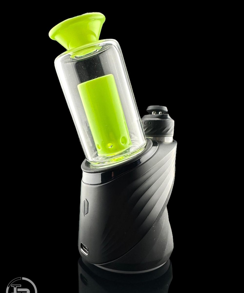 Alternative view of IRIDESCENT GLASS: MINI CHUGGER PUFFCO PEAK ATTACHMENT