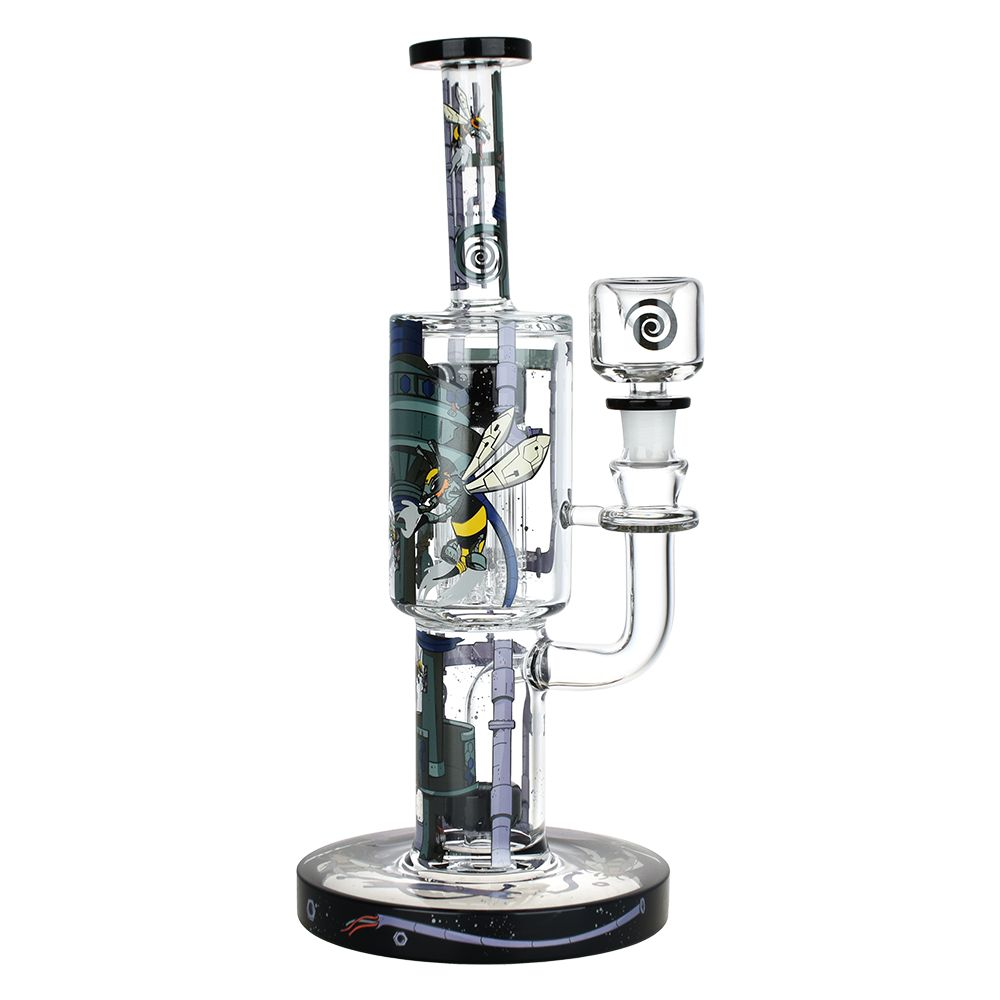 MILKY WAY GLASS: DOOMSDAY MACHINE 11.5" WATERPIPE BLACK (WH-136)