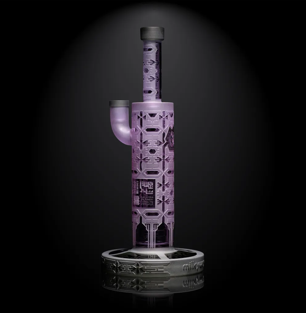 MILKY WAY GLASS: DARK MATTERT GENERATOR 11" DAB RIG- CLEAR (MK-1316)