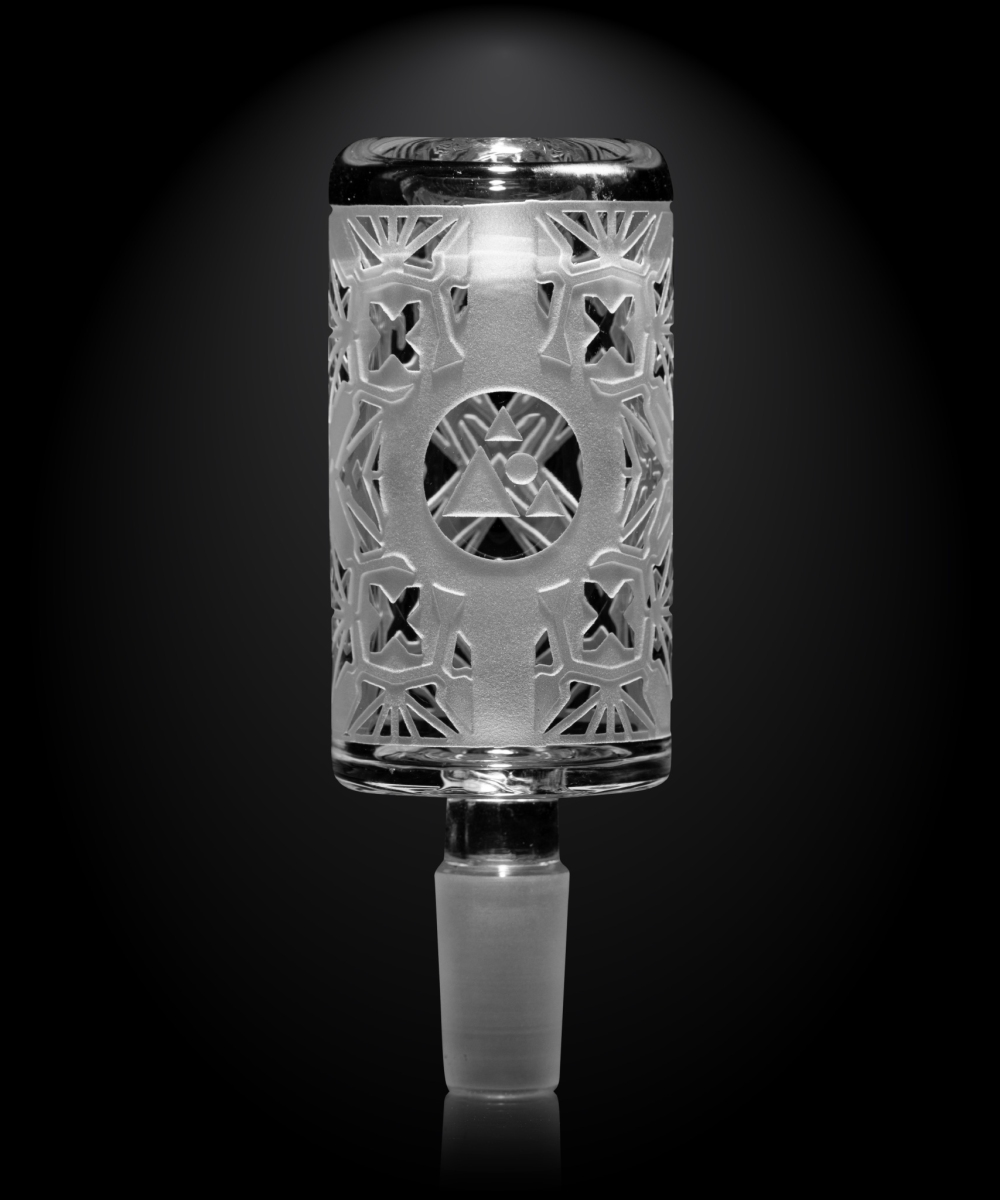 MILKY WAY GLASS: X-MORPHIC: EVO LONG BOWL- CLEAR  (MB-007)