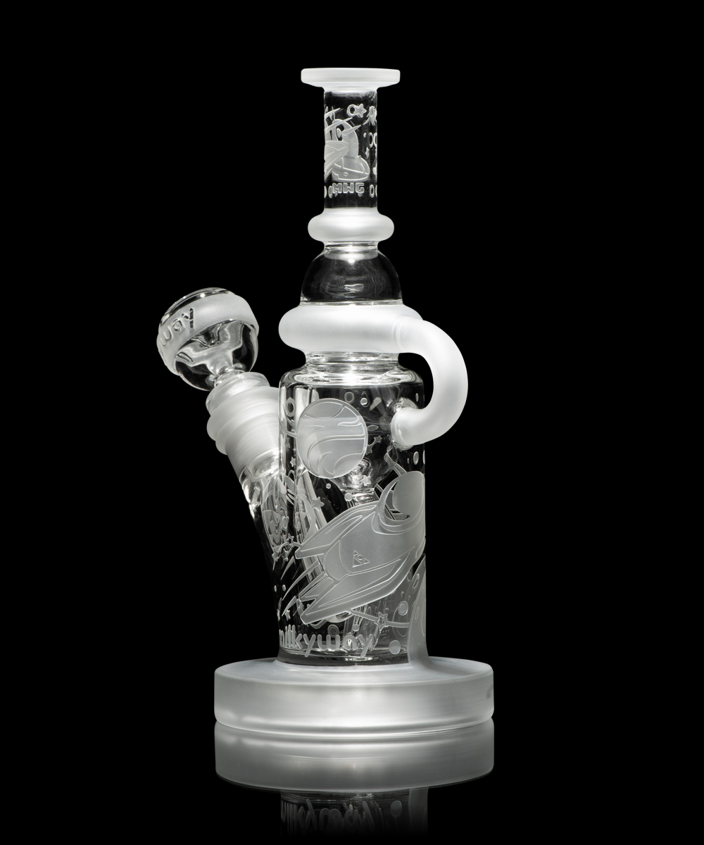 MILKY WAY GLASS: SPACE ODYSSEY INCYCLER 9″ DAB RIG  (MK-1306)