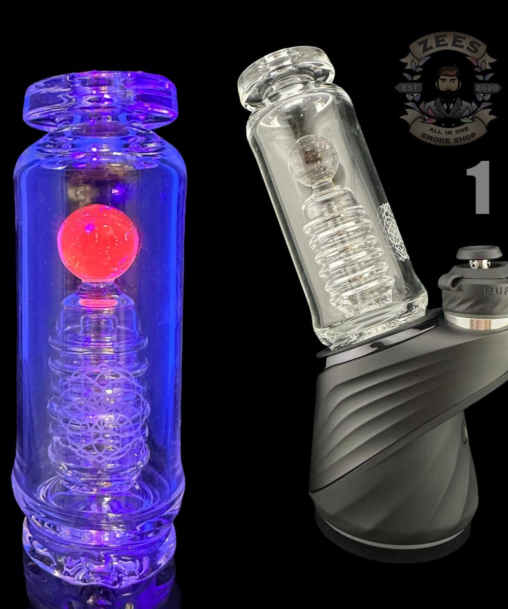 Alternative view of PI THE GLASS BLOWER: CLEAR TRANSISTOR PUFFCO PEAK ATTACHMENT