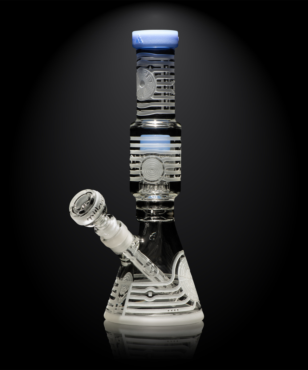 MILKY WAY GLASS: OMNISCIENT 11″ BEAKER BONG (MK-1213)