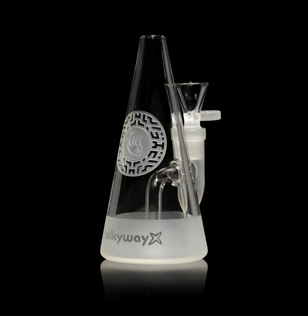 MILKY WAY GLASS: BIO- INSIGNIA 6" DAB RIG- CLEAR (MX-303-1)