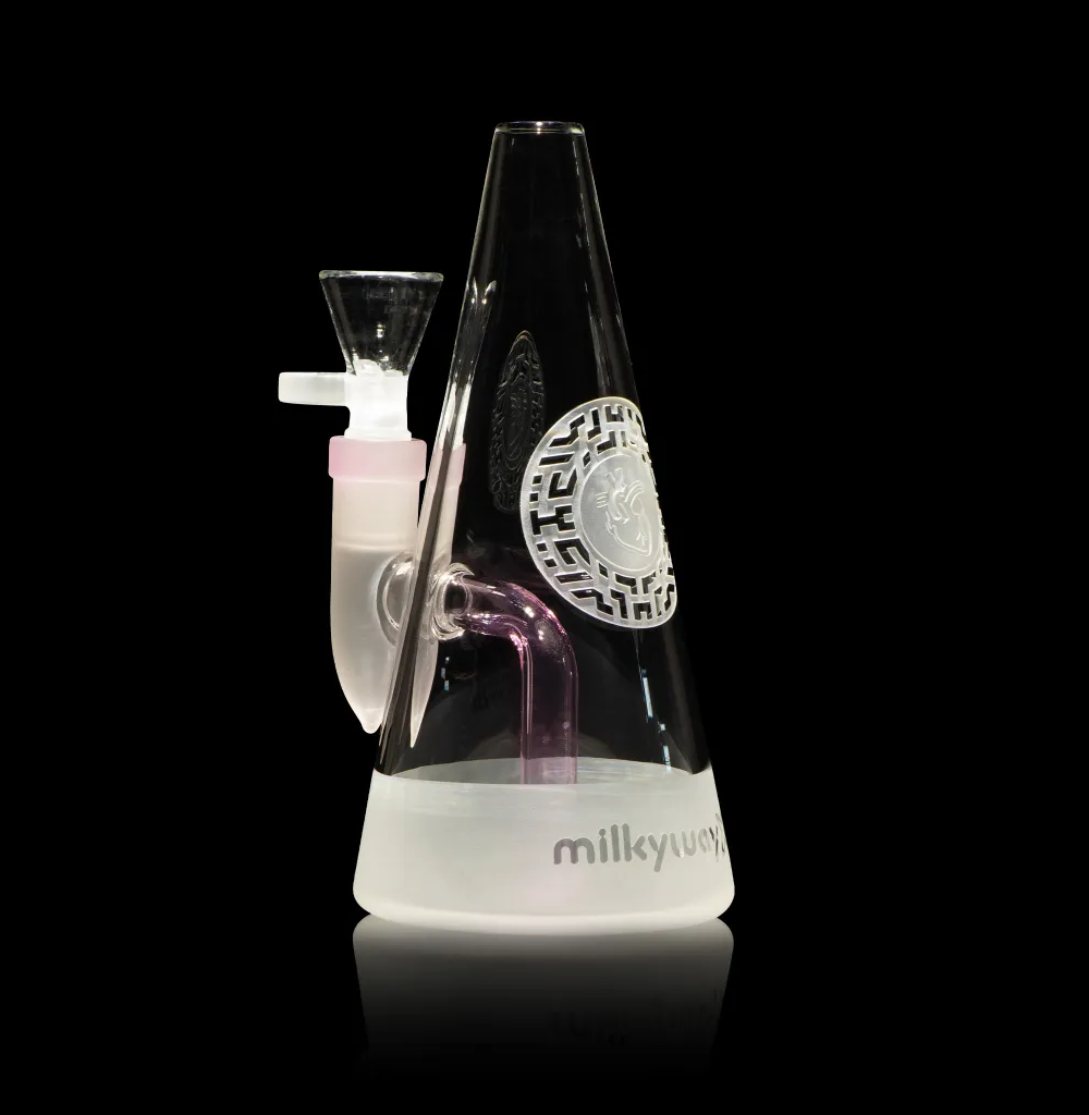 MILKY WAY GLASS: BIO- INSIGNIA 6" DAB RIG- PINK (MX-303-2)