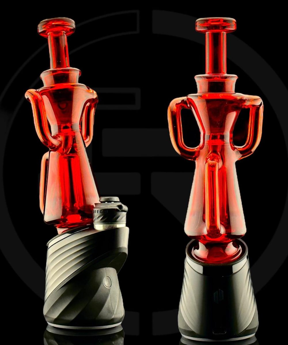 IRIDESCENT GLASS: V2 DUAL UPTAKE PUFFCO PEAK ATTACHMENT