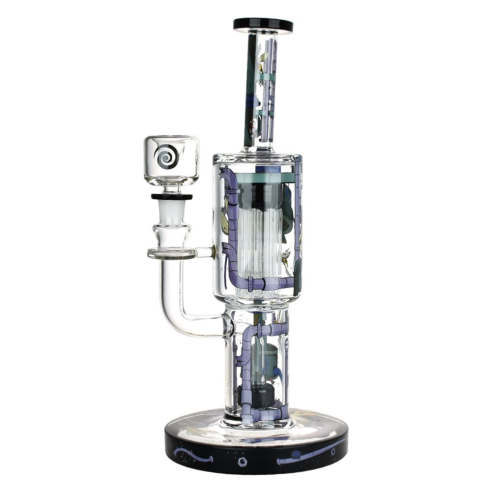 Alternative view of MILKY WAY GLASS: DOOMSDAY MACHINE 11.5" WATERPIPE BLACK (WH-136)