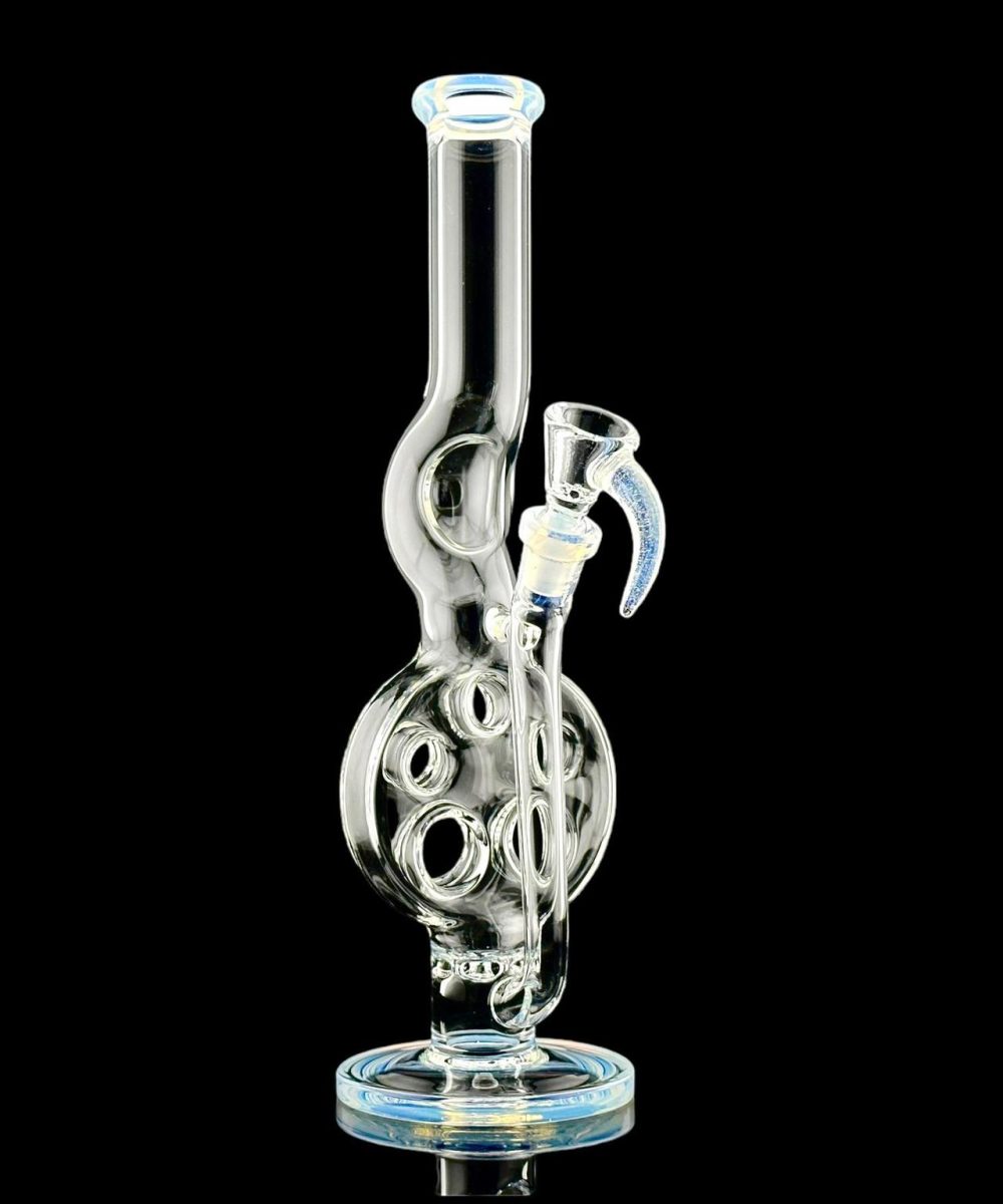 GREEK GLASS: MINI (30CM) SWISS TUBE COLOR ACCENTED MOONSTONE