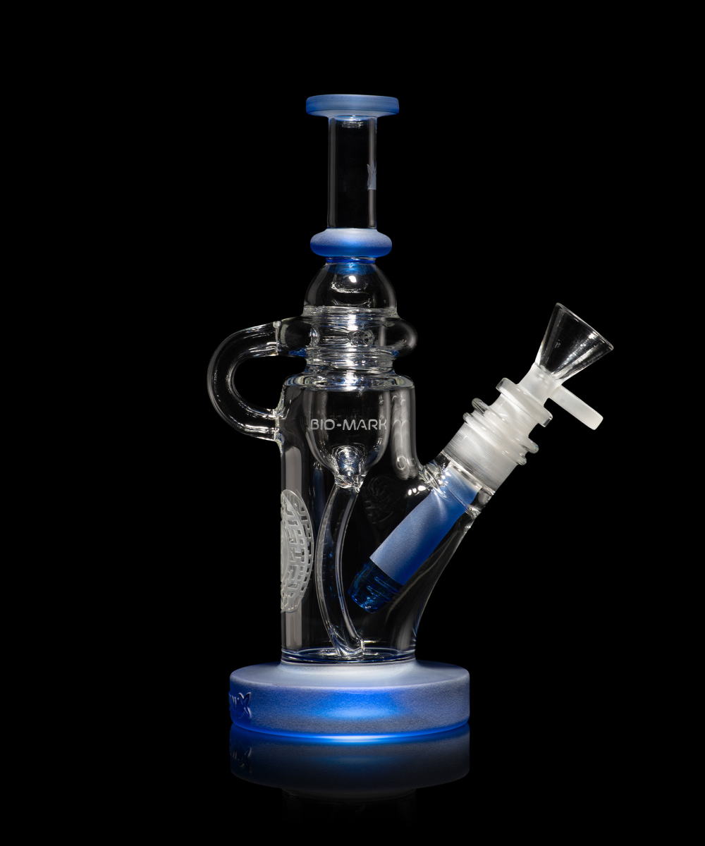 MILKY WAY GLASS: BIO-INSIGNIA 8" RECYCLER (MX-304-3)