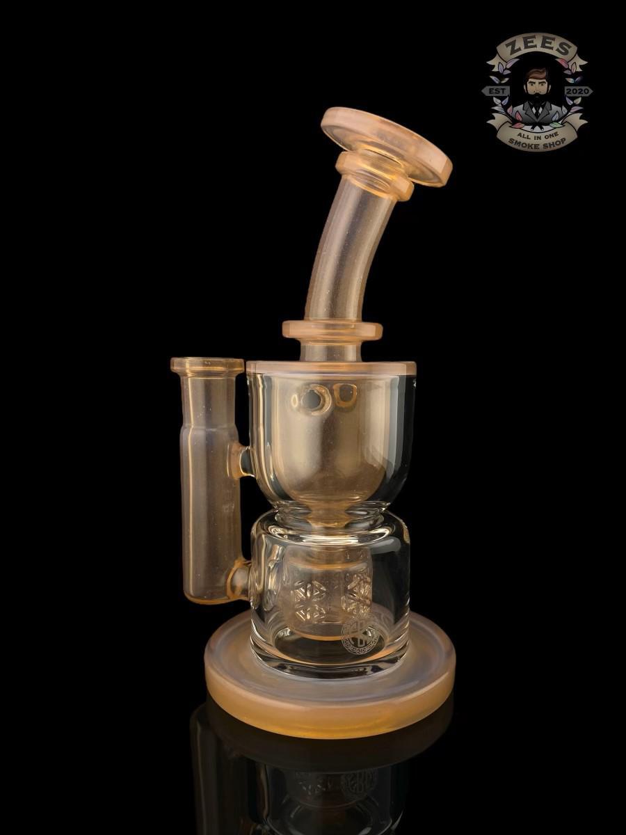 FATBOY GLASS: COLORED HOURGLASS TAURUS FULL SIZE SHIFTY PEACH CFL