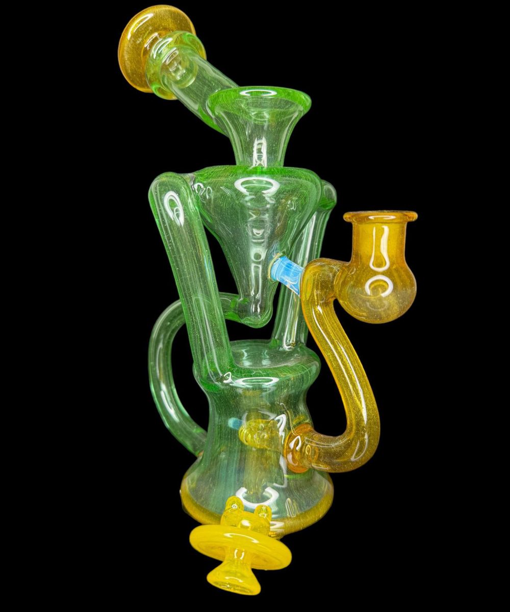 CURSE GLASS 2:1 HATERADE AND LEMON DROP DUAL UPTAKE RECYCLER