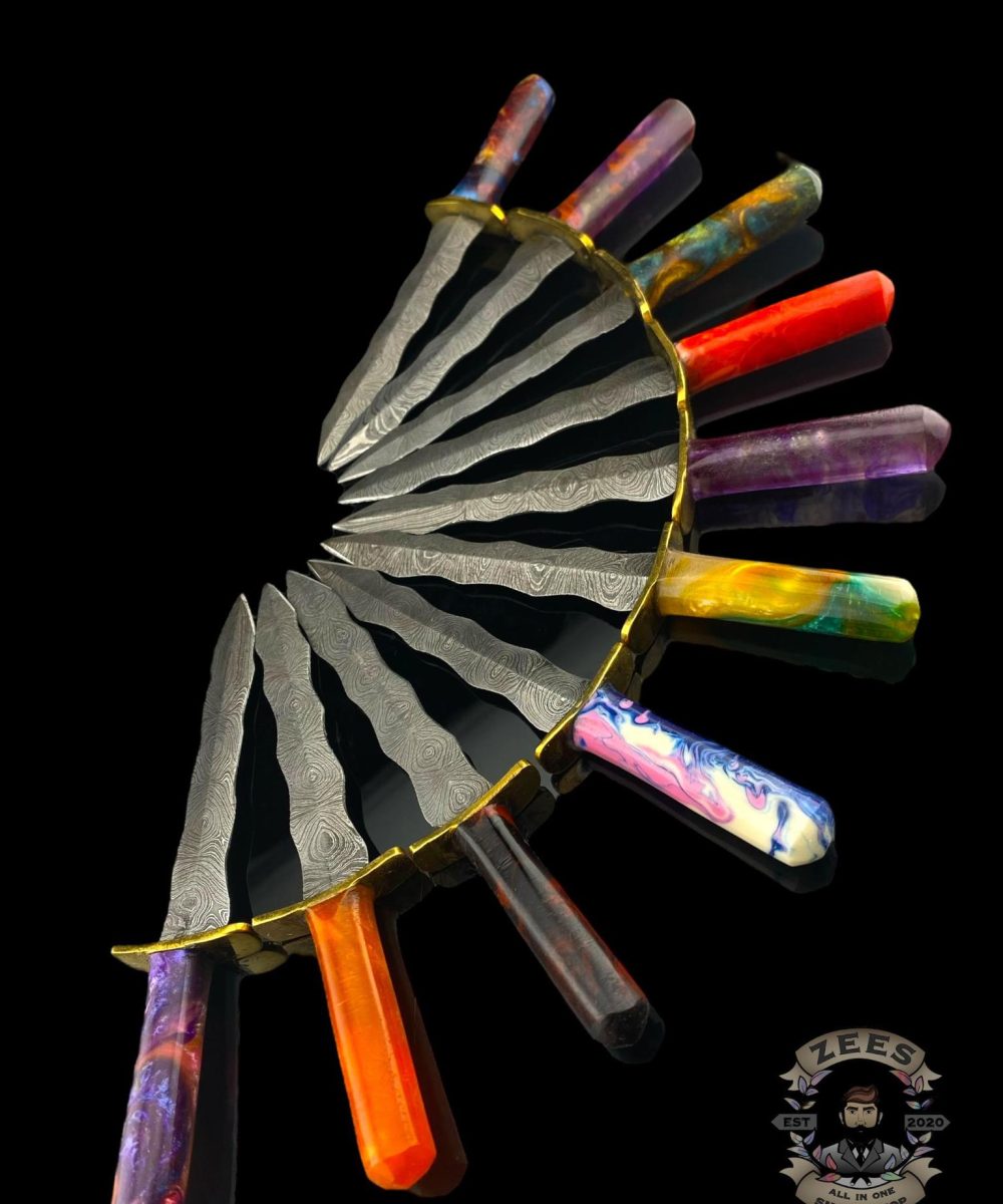 DAMASCUS HK KNIVES: DAMASCUS FLAMBERGE SWORD DABBER