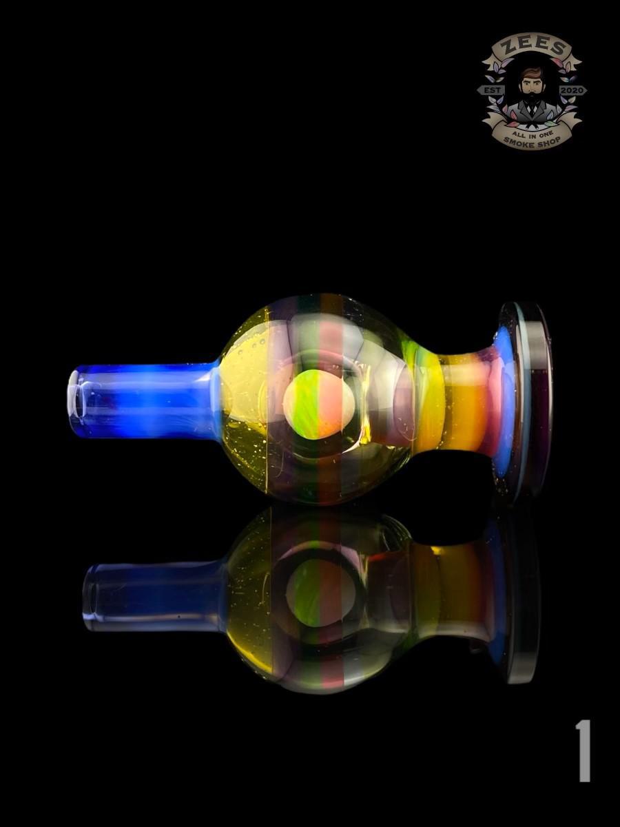 Alternative view of SOUP GLASS: 25MM COSMIC STACKED ENCASED BUBBLE CAP