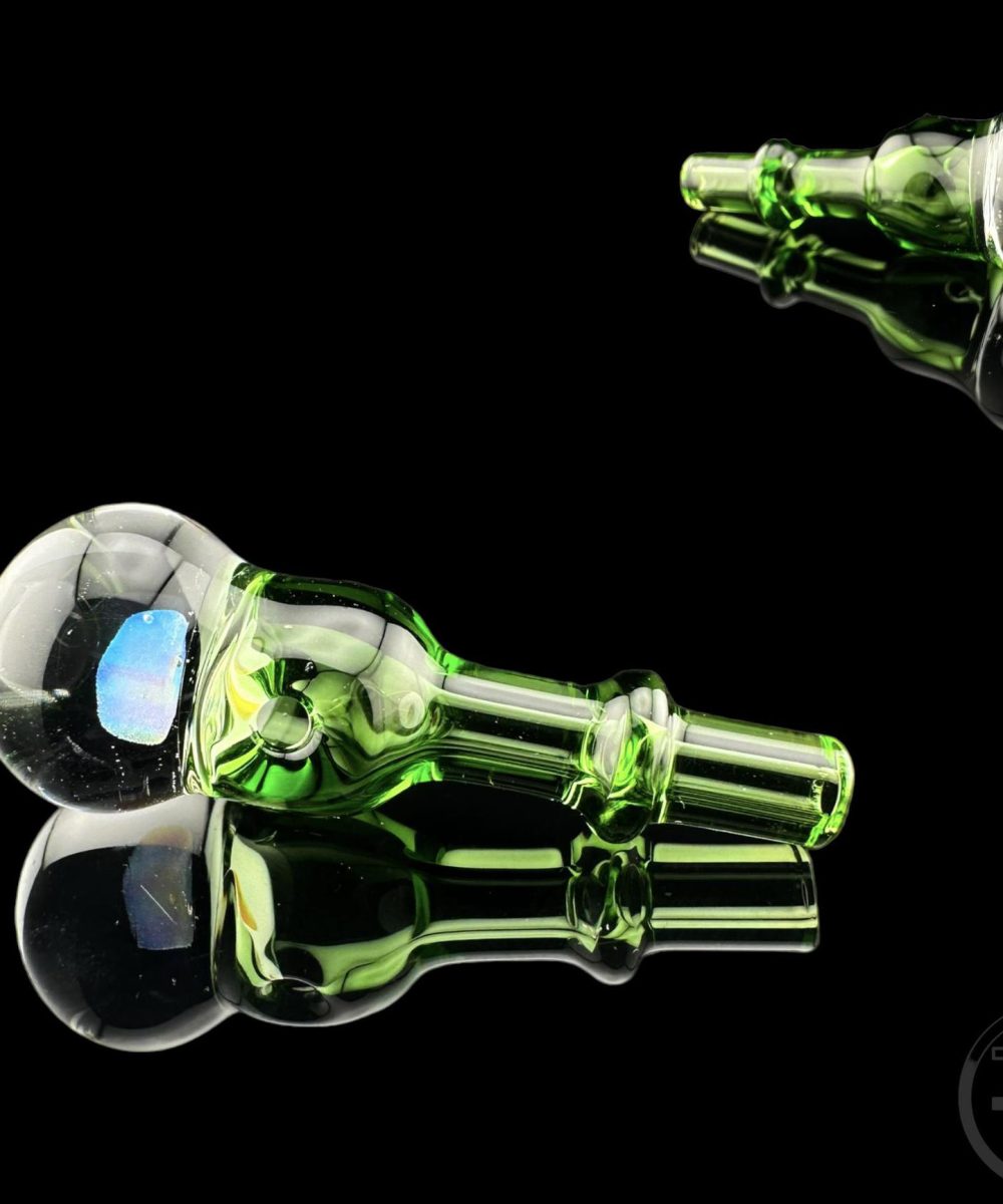 Alternative view of IRIDESCENT GLASS: ENCASED OPAL PUFFCO PEAK PRO 3DXL JOYSTICK CAP