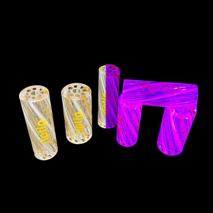 GORDO SCIENTIFIC: PINK CHAMPAGNE (UV) PINSTRIPE RIP TIP