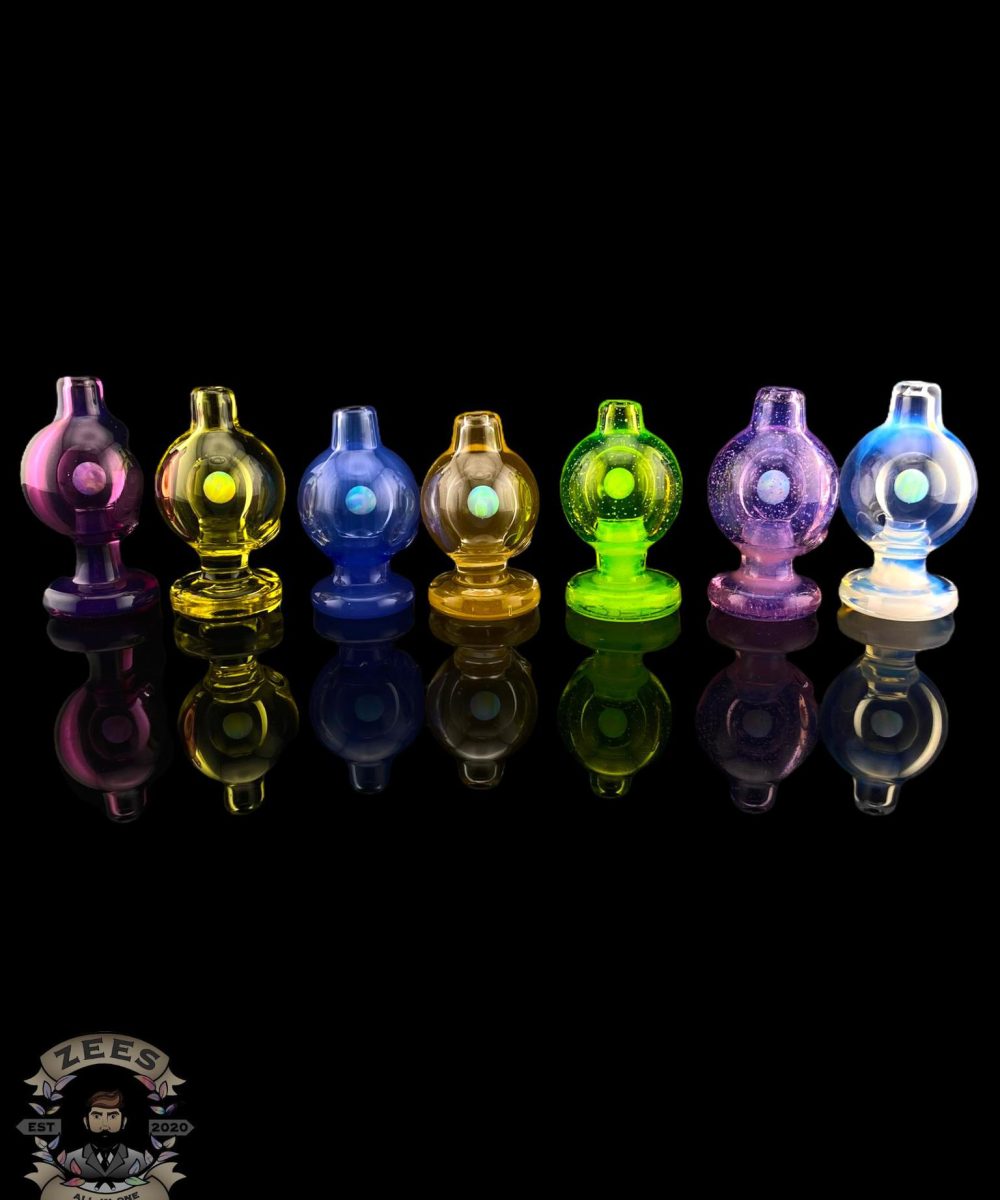 SOUP GLASS: FULL COLOR ENCASED OPAL PUFFCO PEAK/PEAK PRO BUBBLE CAP