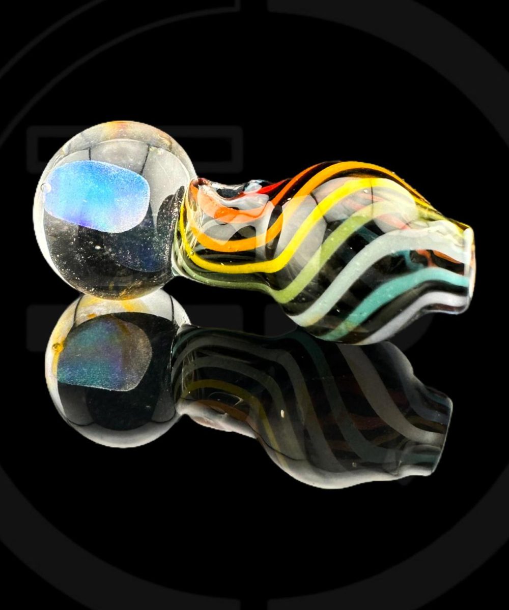 Alternative view of IRIDESCENT GLASS: ENCASED OPAL LINEWORK PUFFCO PEAK PRO BALL CAP