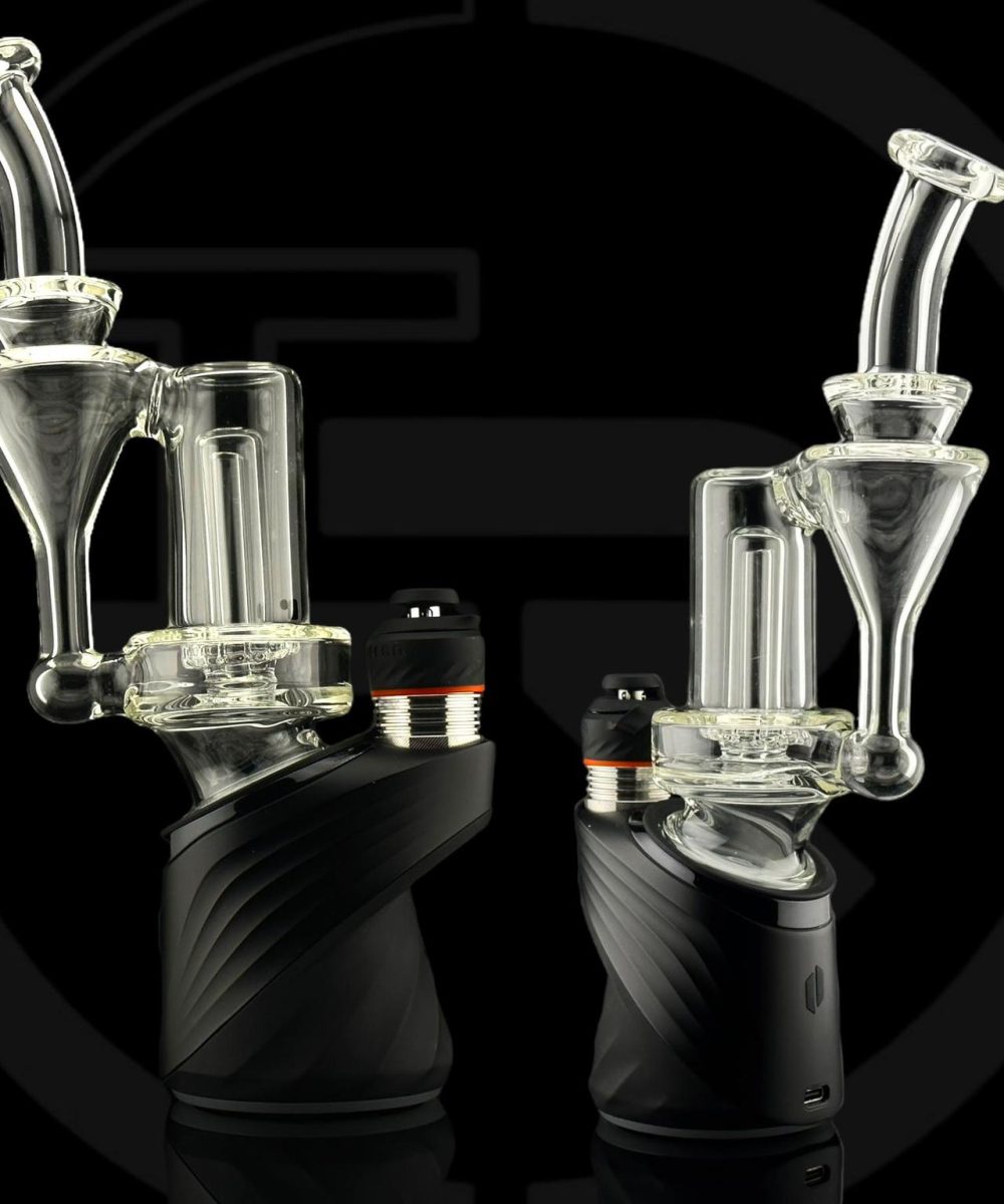 IRIDESCENT GLASS: CLEAR RBR PUFFCO PEAK ATTACHMENT