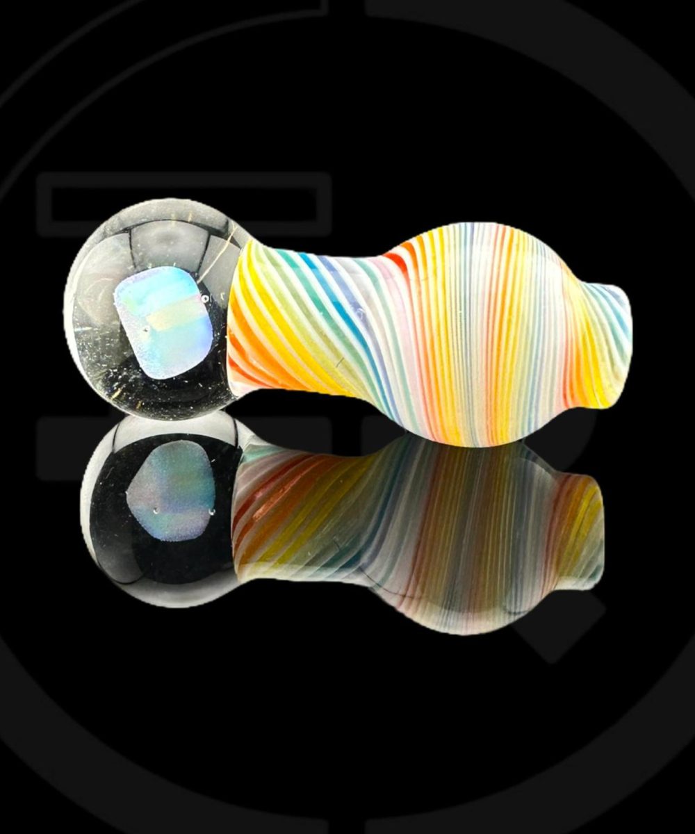 IRIDESCENT GLASS: ENCASED OPAL LINEWORK PUFFCO PEAK PRO BALL CAP