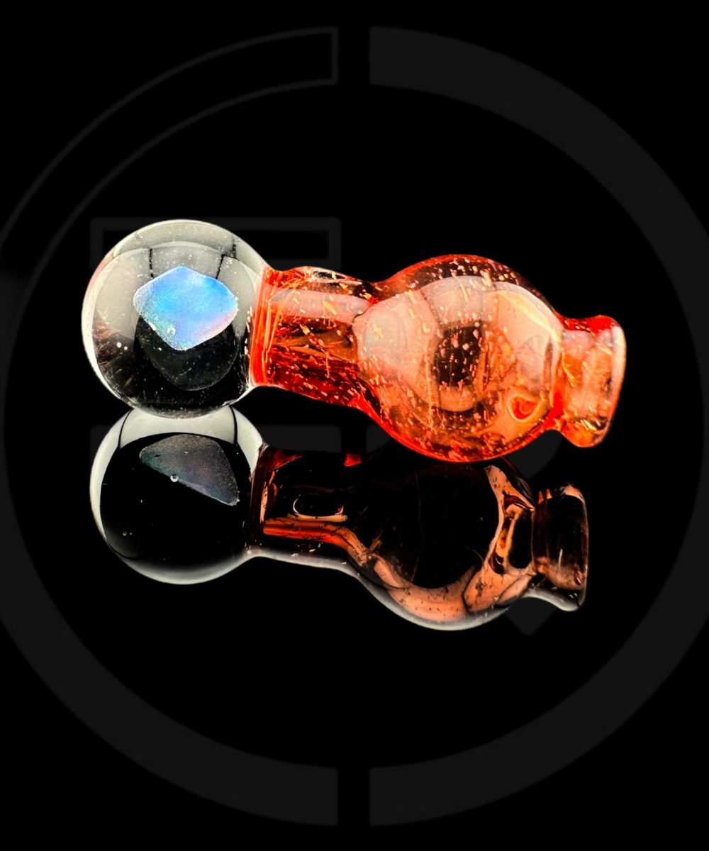 IRIDESCENT GLASS: ENCASED OPAL DICHRO PUFFCO PEAK PRO BALL CAP