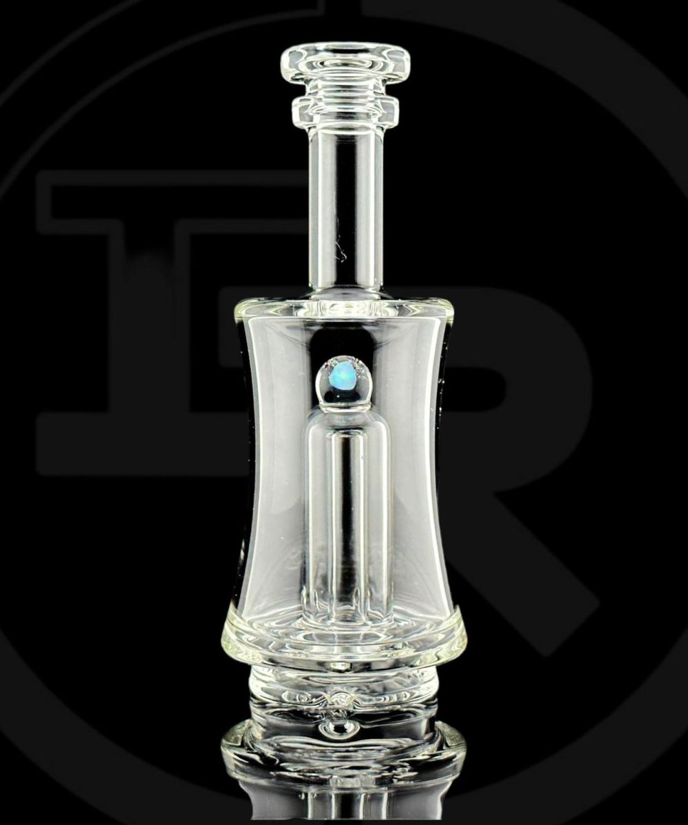 Alternative view of IRIDESCENT GLASS: CLEAR ENCASED OPAL PUFFCO PEAK ATTACHMENT