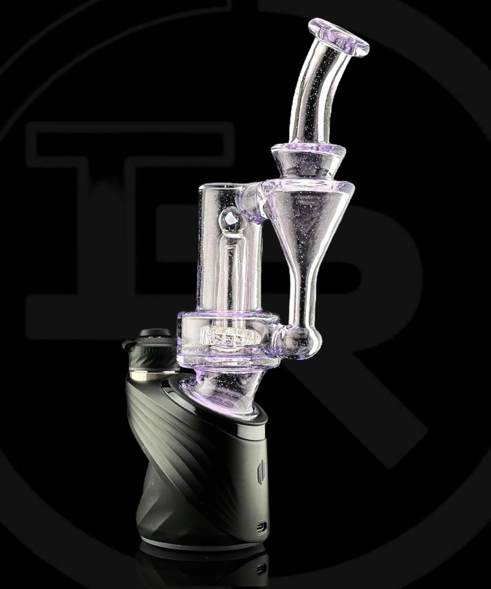 Alternative view of IRIDESCENT GLASS: OPAL PURPLE LOLLIPOP RBR PUFFCO PEAK ATTACHMENT