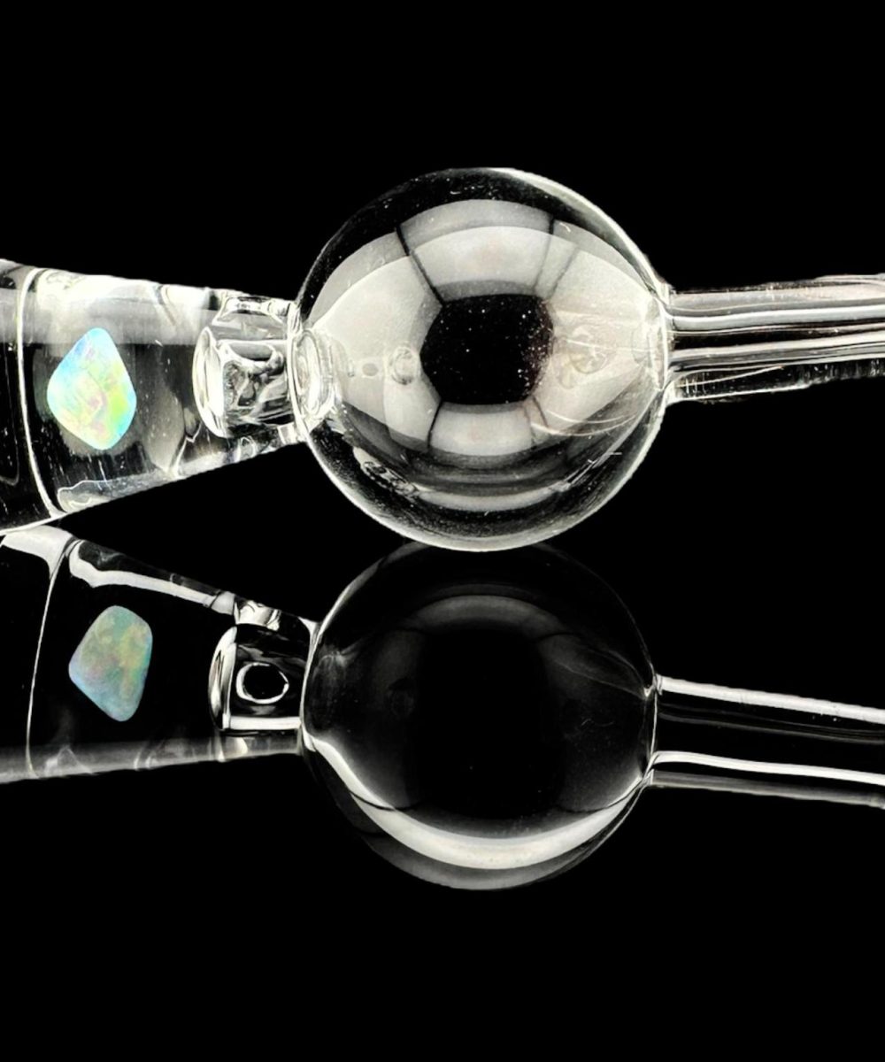 SMIR GLASS: 23.5MM NEFERTITI ENCASED OPAL BUBBLE CAP