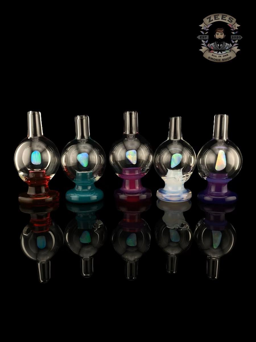 SOUP GLASS: 25MM COLOR ACCENTED ENCASED OPAL CARB CAP