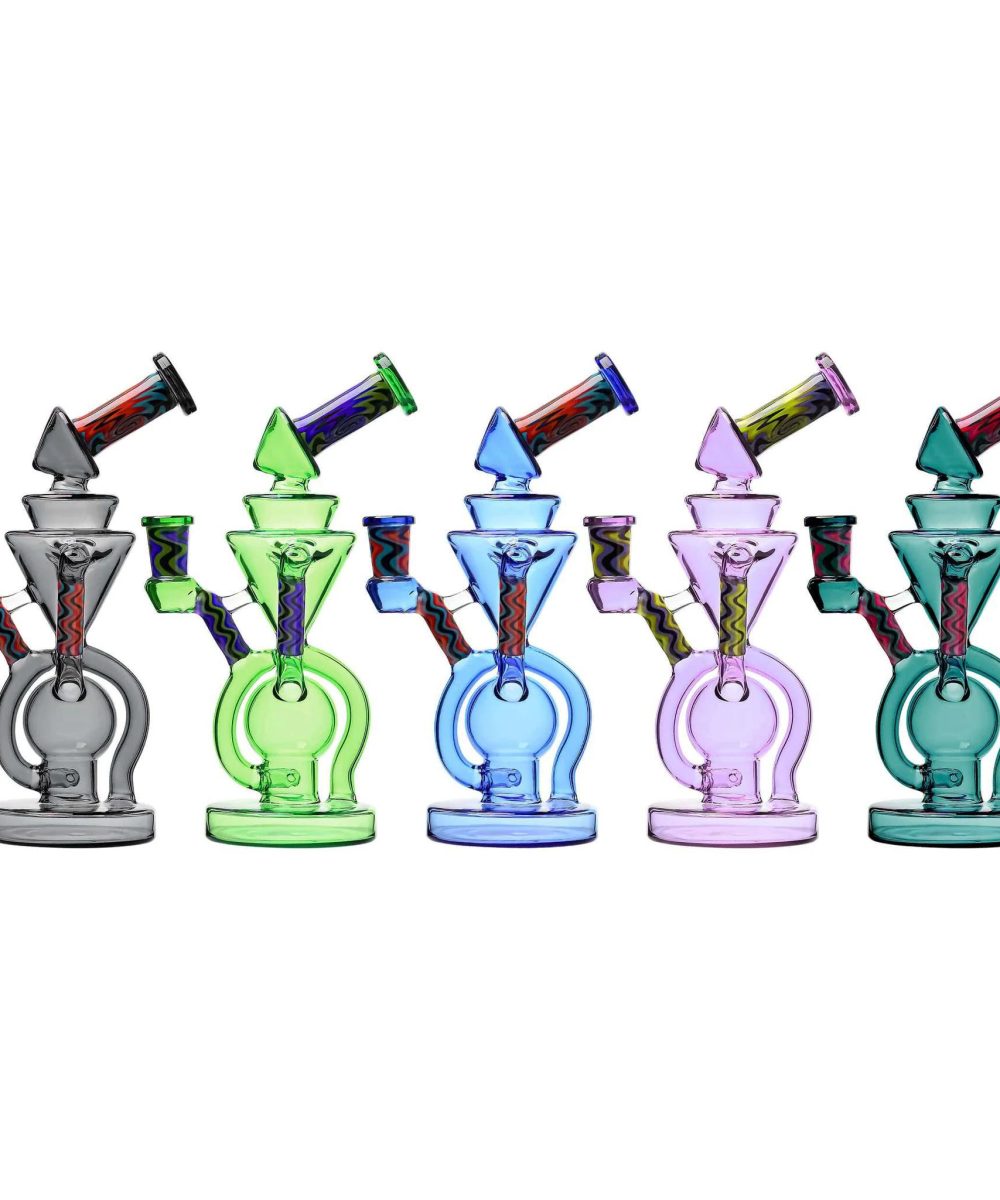 IRIDESCENT GLASS: WIG WAG DISC BLOOPER