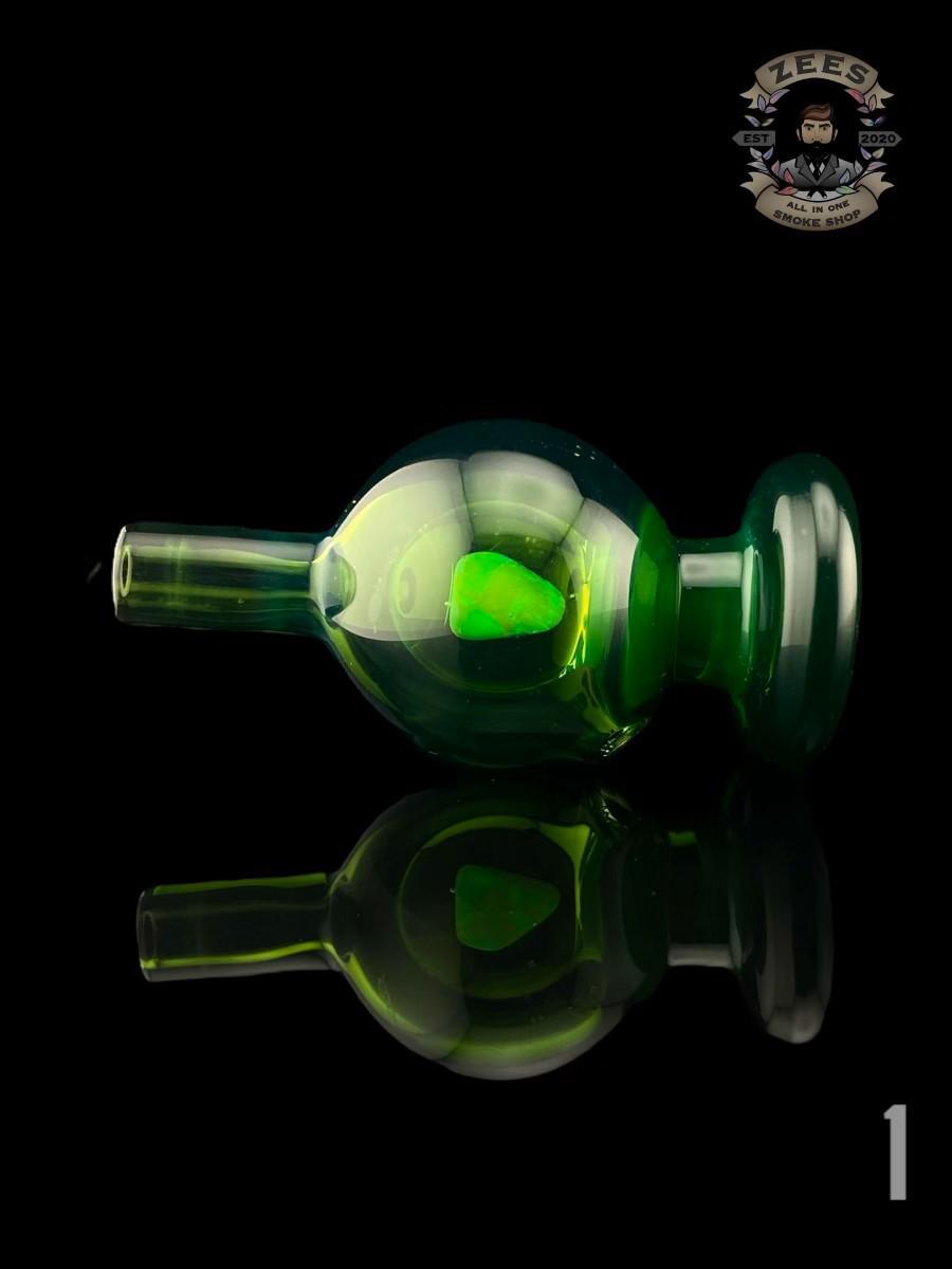 Alternative view of SOUP GLASS: 25MM FULL COLOR ENCASED OPAL CARB CAP GLASS VEGAS DROP