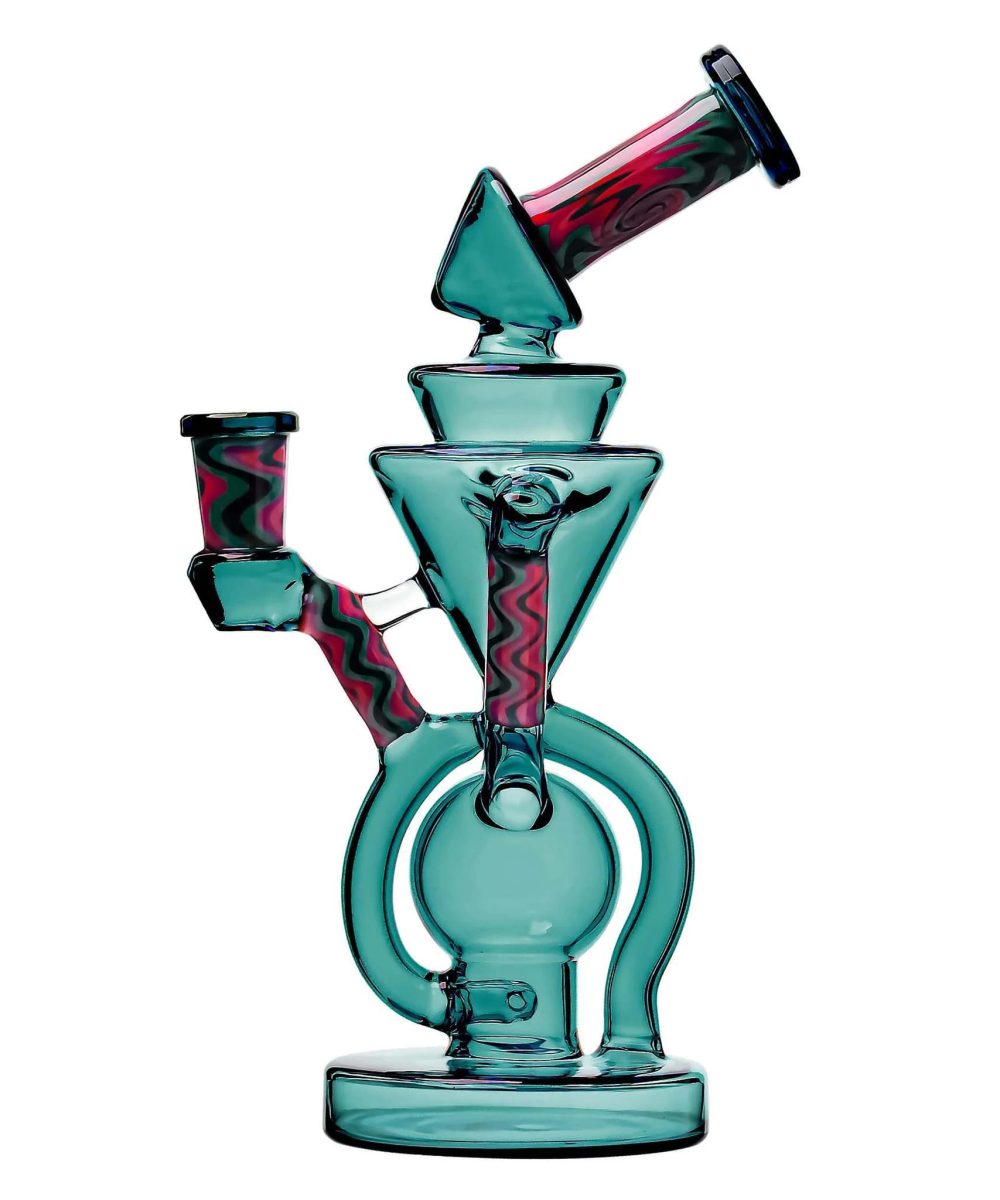 Alternative view of IRIDESCENT GLASS: WIG WAG DISC BLOOPER