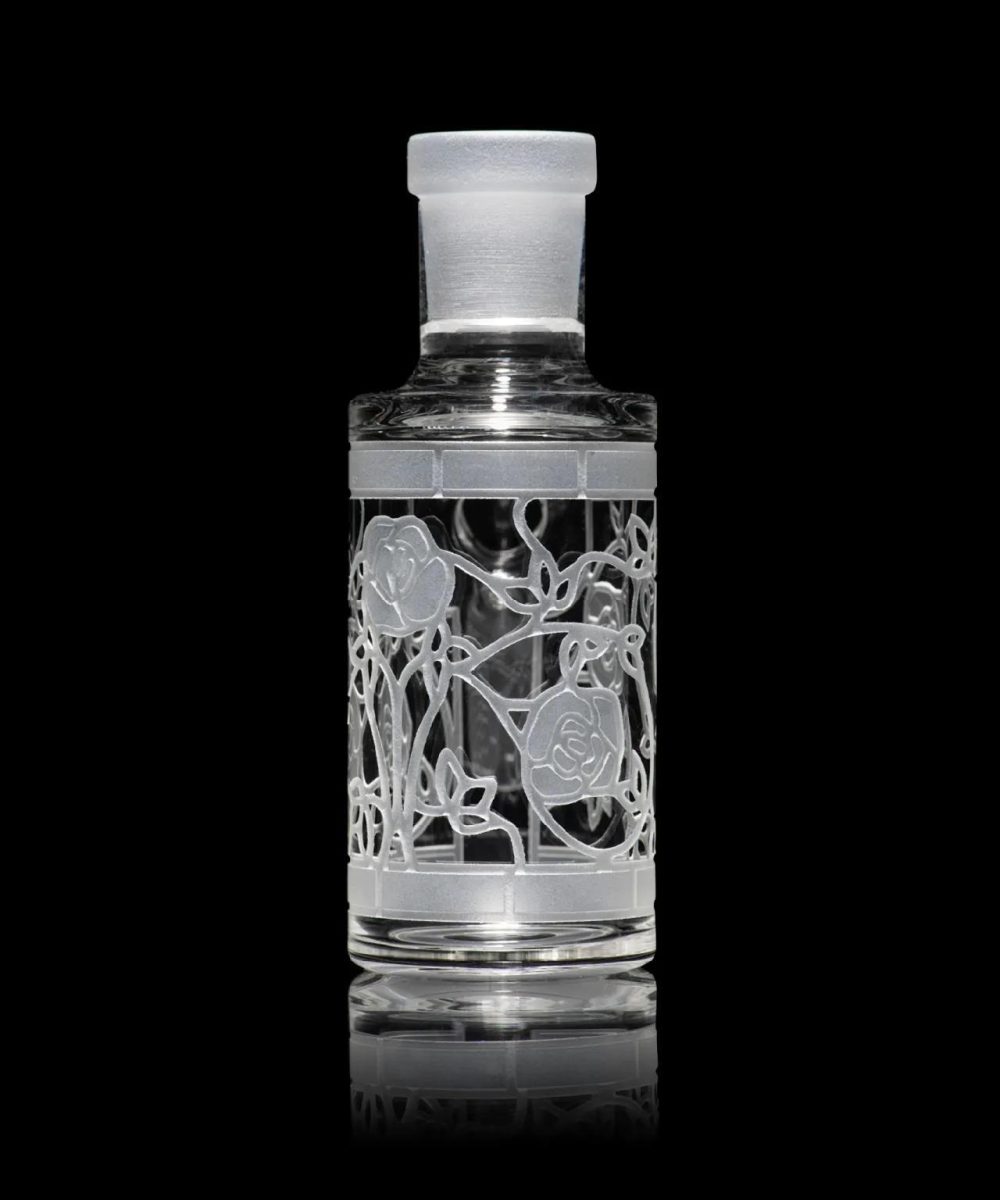 Alternative view of MILKY WAY GLASS: CLEAR 90 DEGREE WET ASH CATCHER (4 INCHES)